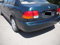 Bumper Scrapes and Scratches are easily repaired